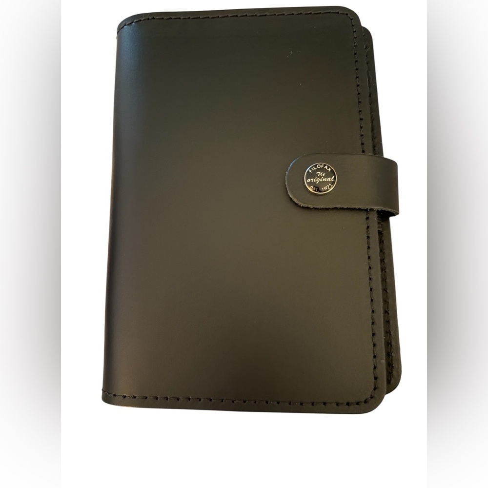filoFAX Black Leather Organizer
